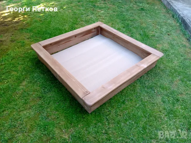 Пясъчник кафяв-110х110х21см.,без дъно., снимка 3 - Други - 49821165