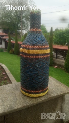 Плетена бутилка , снимка 18 - Антикварни и старинни предмети - 50942884