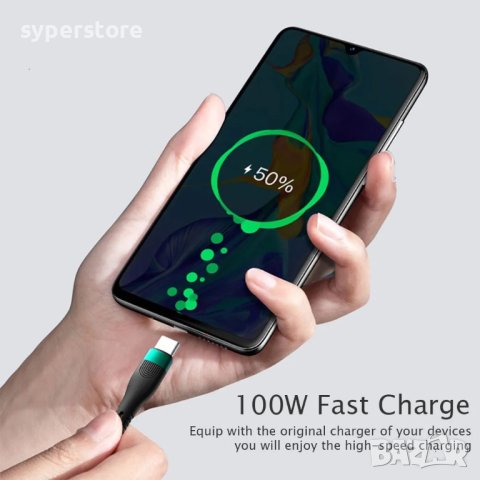 Кабел Type C - USB3.0 Type A  M/M 1m 100W Digital One SP00891 as-ds322c черен Fast Charge, снимка 7 - USB кабели - 42672814