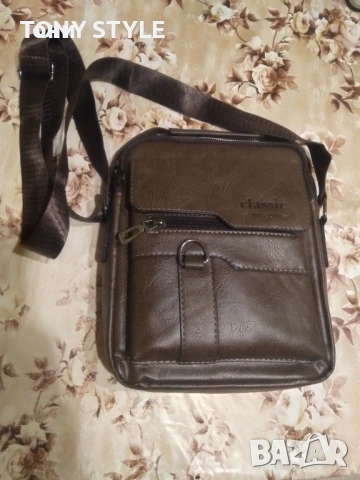 Classic Оригинал Нова Мъжка Кожена Чанта , снимка 5 - Чанти - 53435168