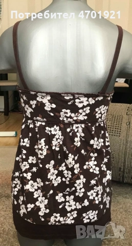 Кафяв потник на цветя, снимка 5 - Потници - 53137009