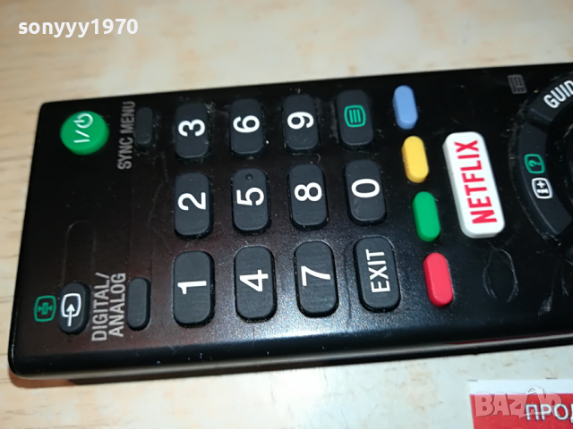 SONY RMT-TX102D NETFLIX REMOTE-ВНОС FRANCE 2303222025, снимка 2 - Дистанционни - 36211076