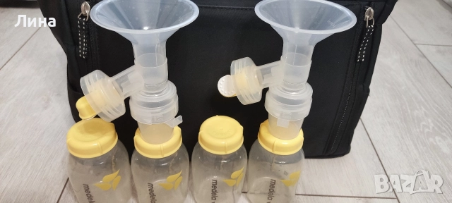 Двуфазна електрическа помпа Medela Pump in style advanced c аксесоари, снимка 4 - Помпи за кърма - 52727125