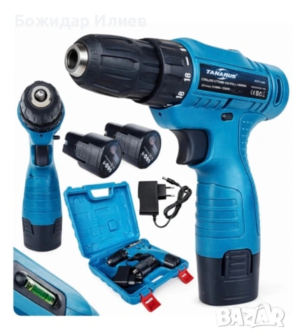 Безжичен винтоверт със лед  осветление , снимка 2 - Аксесоари и консумативи - 53679951