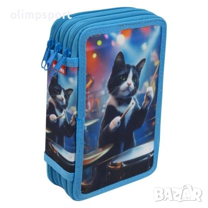 Несесер ученически, шит, с 3 отделения, всяко от които разполага с цип за затваряне. , снимка 6 - Ученически пособия, канцеларски материали - 51549786