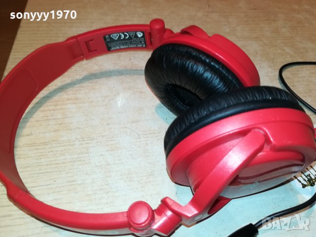 SONY PLAYSTATION RED HEADPHONES 0610210840