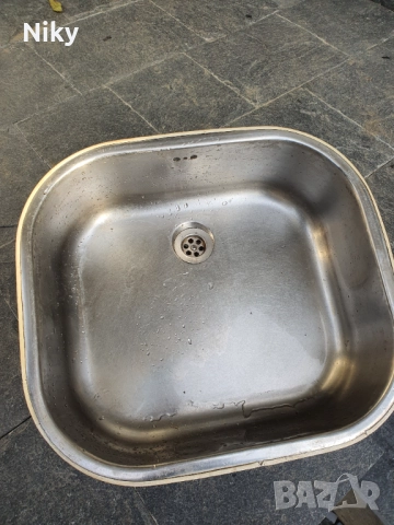 Метална кухненска мивка 45х40х17 см., снимка 2 - Железария - 52390287
