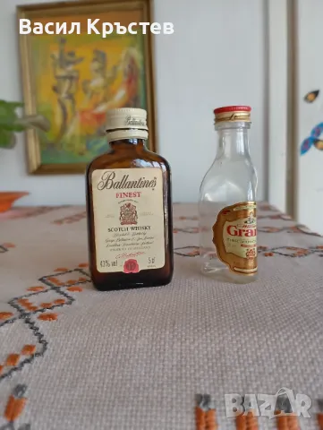 Стари колекционерски шишенца, - Уиски "Ballantines" и "Grants", снимка 1