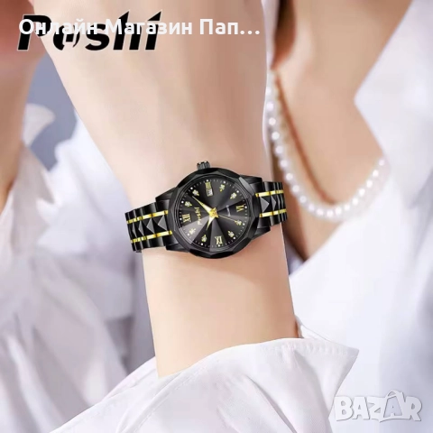 POSHI PS922 дамски кварцов часовник 30мм с календар. Цветови варианти, снимка 3 - Дамски - 52915176