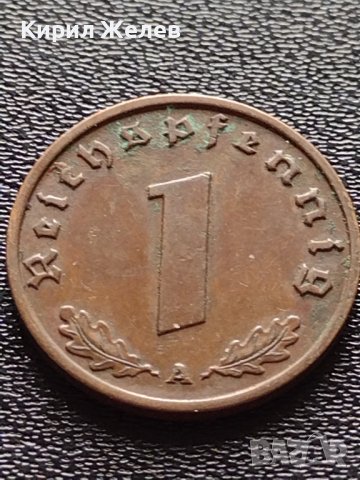 Две монети 1 райхспфенинг 1940г. Трети райх с СХВАСТИКА редки за КОЛЕКЦИЯ 3682, снимка 4 - Нумизматика и бонистика - 40637877