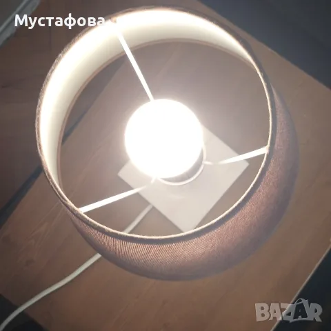 Нощна лампа с мраморна основа., снимка 4 - Настолни лампи - 55883931