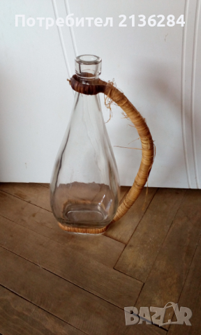 Шише с плетка, снимка 2 - Антикварни и старинни предмети - 36302410