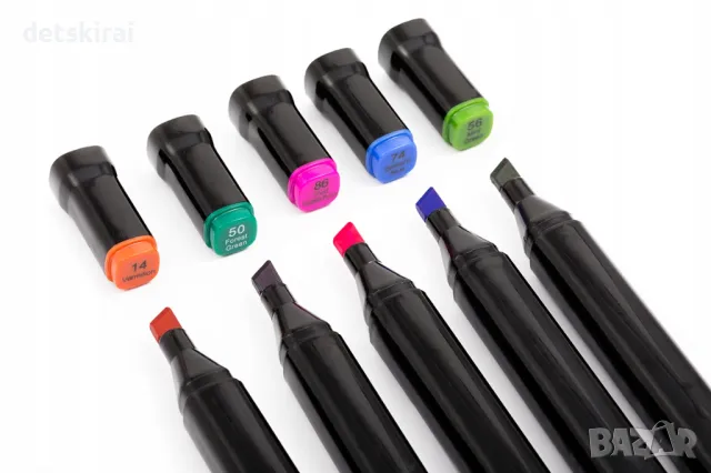 Комплект 60 Touch маркера двувърхи, снимка 5 - Рисуване и оцветяване - 47264413