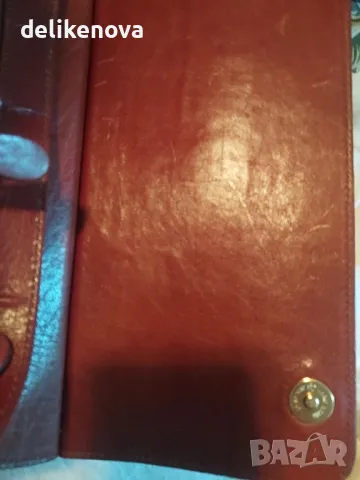 SERGIO ROSSI Italy. 100% Кожа Офисна чанта, снимка 6 - Чанти - 47497741