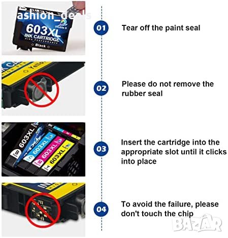 Нов Комплект 6 броя тонер касети мастило за офис принтер Epson, снимка 6 - Други стоки за дома - 40336717