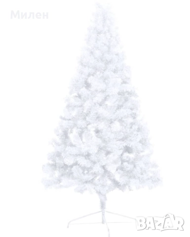 Изкуствена коледна елха - бяла -120см