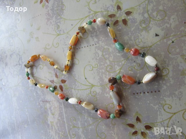 Уникален гердан колие с естествени камъни 3, снимка 4 - Колиета, медальони, синджири - 34022748