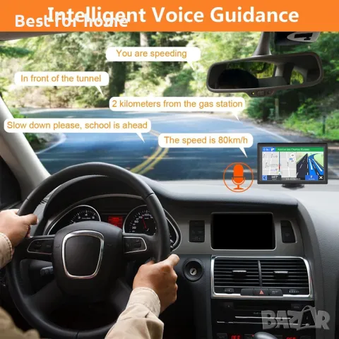 GPS сателитна навигация 9" 256MB+ 16GB от NAVRAF, снимка 5 - Навигация за кола - 47818585