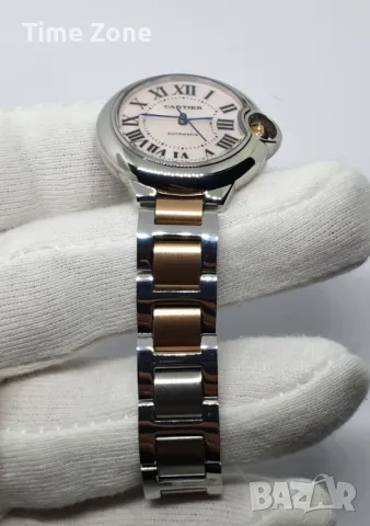 Cartier Ballon Bleu 33mm Steel & Pink Gold MOP Dial Automatic Дамски Различни Варианти, снимка 7 - Дамски - 47990333