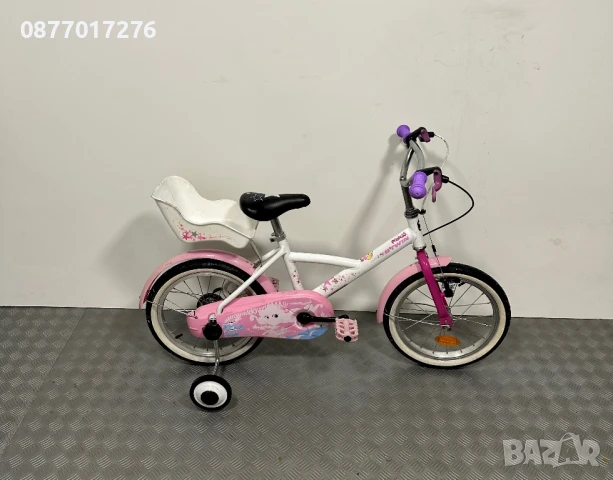 Детски велосипед с помощни Btwin за момиче 16 цола/ колело, снимка 6 - Велосипеди - 51387266