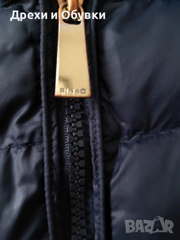 Тъмно синьо яке с качулка PINKO , снимка 5 - Якета - 51858101
