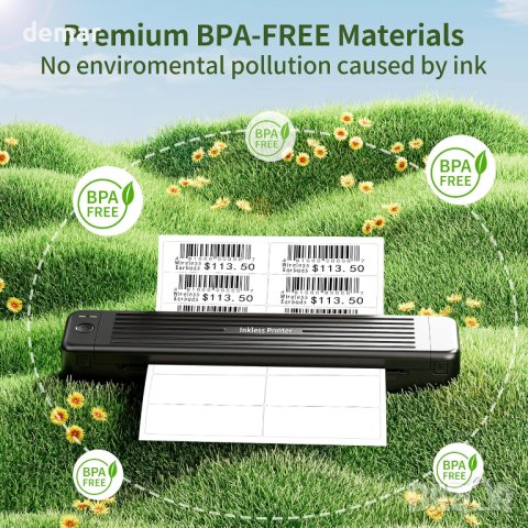 Itari Стикери, съвместими с мастиленоструйни и лазерни принтери 100 листа A4-14 бр. на лист, бели, снимка 7 - Консумативи за принтери - 44184784