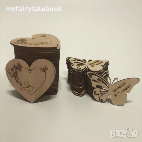 Заготовки от бирен картон, шперплат, MDF, творчество и декорации с мъх, снимка 13 - Декорация за дома - 39988255