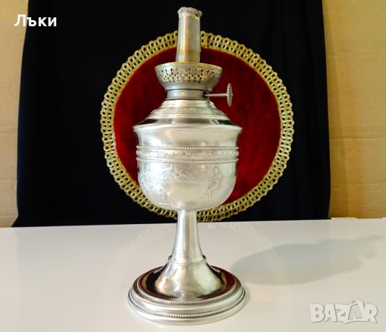 Газена лампа Кosmos Вrenner с картина Лорелай,калаена. , снимка 4 - Антикварни и старинни предмети - 40951161