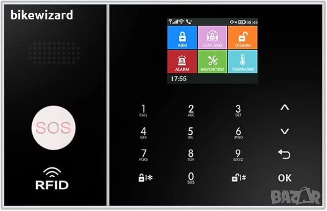 Контролер за безжична алармена система Съвместим с LW208 система за домашна сигурност НОВО