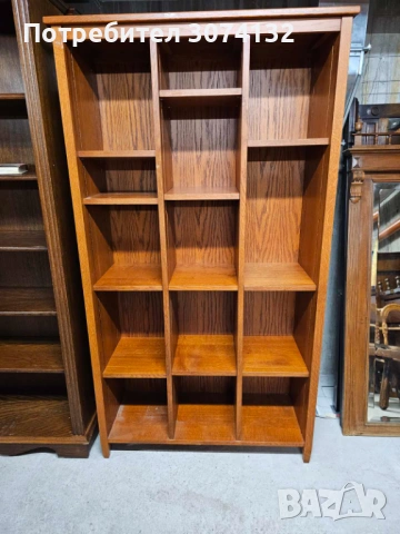 Библиотеки с регуриране на рафтовете изработени изцяло от масив, снимка 4 - Шкафове - 53500065