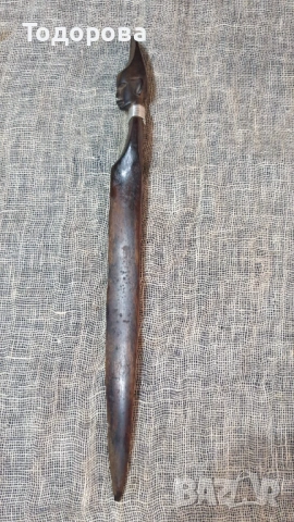 Ножче за писма от екзотична дървесина, снимка 4 - Антикварни и старинни предмети - 53659211