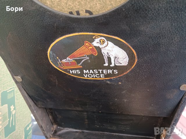 Стар грамофон с манивела, снимка 16 - Грамофони - 44394563