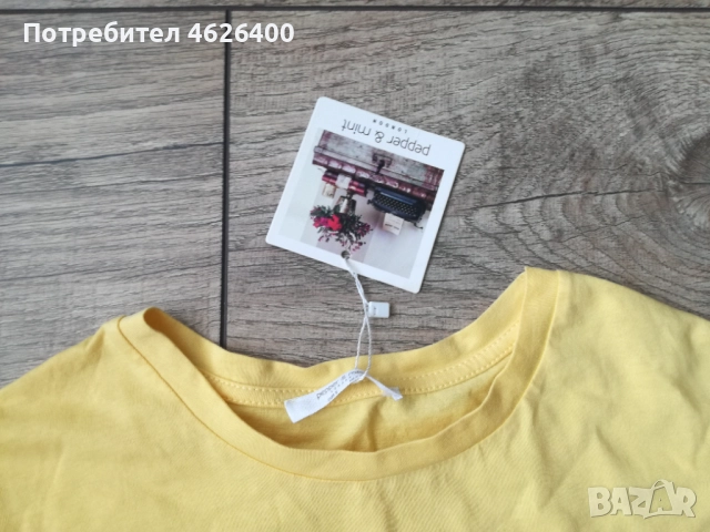 Продавам чисто нова Дамска фланелка къс ръкав размер-S, снимка 3 - Тениски - 52110273