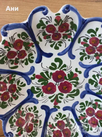 Керамична декоративна чиния, снимка 2 - Чинии - 49095431