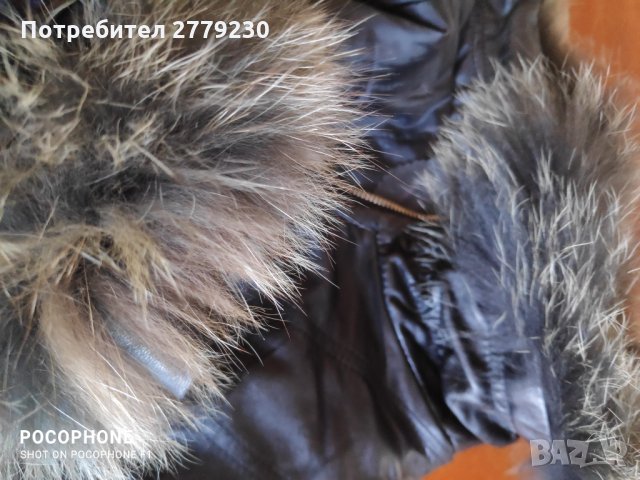 Дамско кожено яке от естествена кожа и с естествен косъм, снимка 5 - Якета - 35673840