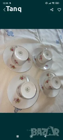 Чаши за кафе с чинийки