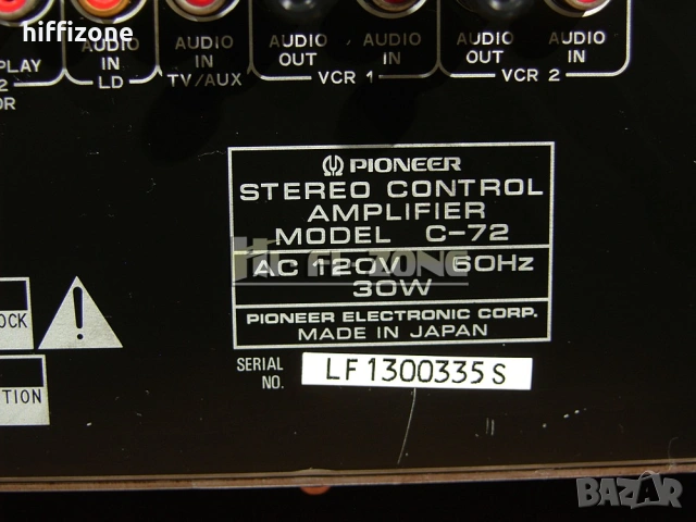  Предусилвател Pioneer c-72 , снимка 13 - Ресийвъри, усилватели, смесителни пултове - 53694107