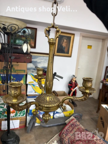 Бронзов свещник полоилей №7895