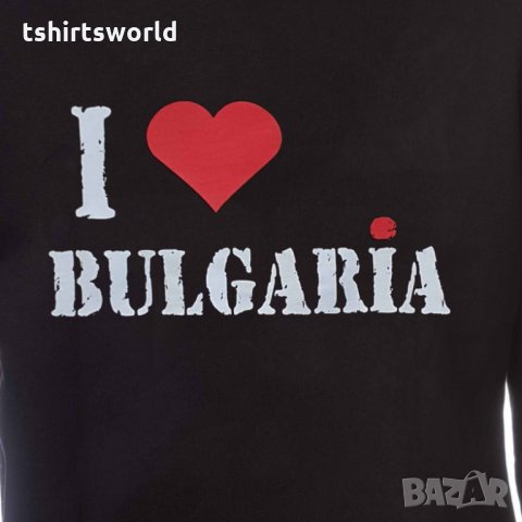 Нов детски суичър с трансферен печат I Love Bulgaria, Аз обичам България, снимка 5 - Детски анцузи и суичери - 34601376