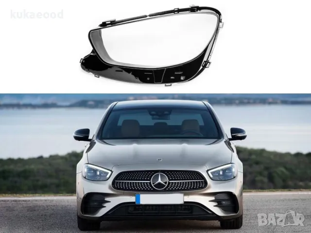 Стъкло за фар на Mercedes E-Class W213 Facelift, снимка 4 - Части - 47547191