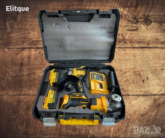 Комплект 2в1 акумулаторен гайковерт + ъглошлайф 36V 8А, снимка 5 - Друга електроника - 52852420