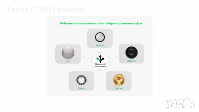 Кухненска мивка от Гранит модел Милано 780 x 500 mm - Бял, снимка 8 - Други - 36079194