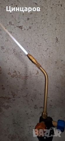 Оксижен комплект-бутилки O2/5л. и газ/2.4л, горелка с 5бр. дюзи, вентил, маркуч , снимка 6 - Други машини и части - 53571008