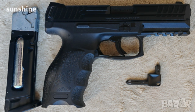 Въздушен пистолет Umarex H&K VP9 Blowback 4.5mm CO2 BBs Heckler & Koch, снимка 10 - Въздушно оръжие - 53645604