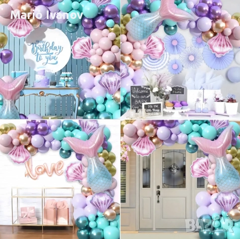 Комплект балони – 97 елемента за приказна декорация, снимка 9 - Други - 52844402