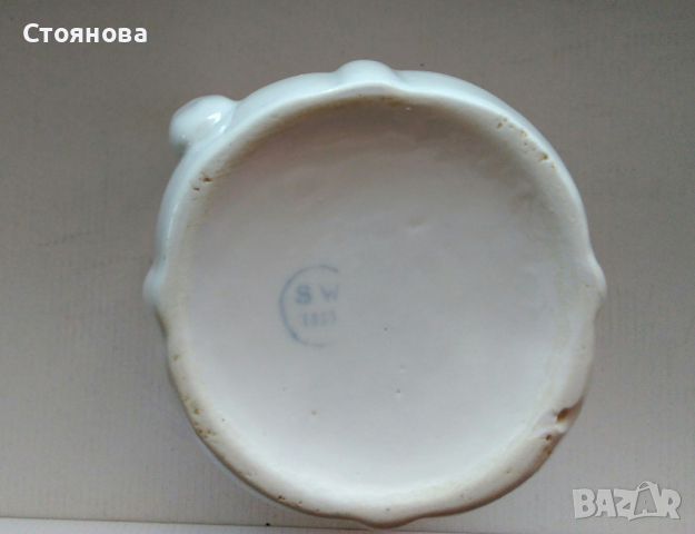 Порцеланова кана с маркировка - SW 1953 г. , снимка 6 - Аксесоари за кухня - 36303886