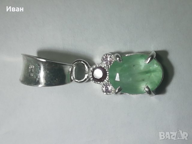 Сребърна висулка , снимка 2 - Колиета, медальони, синджири - 42352087