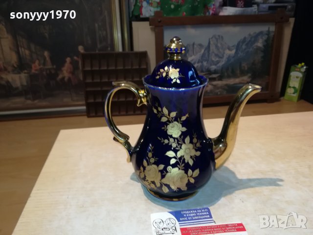 ECHT KOBALT-24 KARAT GOLD-BAVARIA PORZELLAN GERMANY 1411211043, снимка 14 - Антикварни и старинни предмети - 34798235