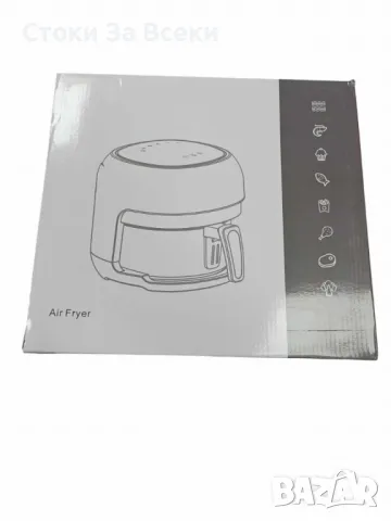 Интелигентен въздушен фритюрник 6 литра с прозрачен визуален прозорец, снимка 10 - Фритюрници - 48782171
