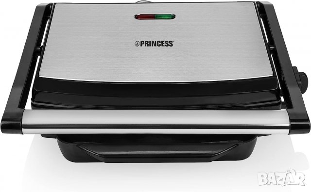 Контактен грил Princess - скара за панини с дизайн от неръждаема стомана, 2000 вата, снимка 4 - Скари - 39966249